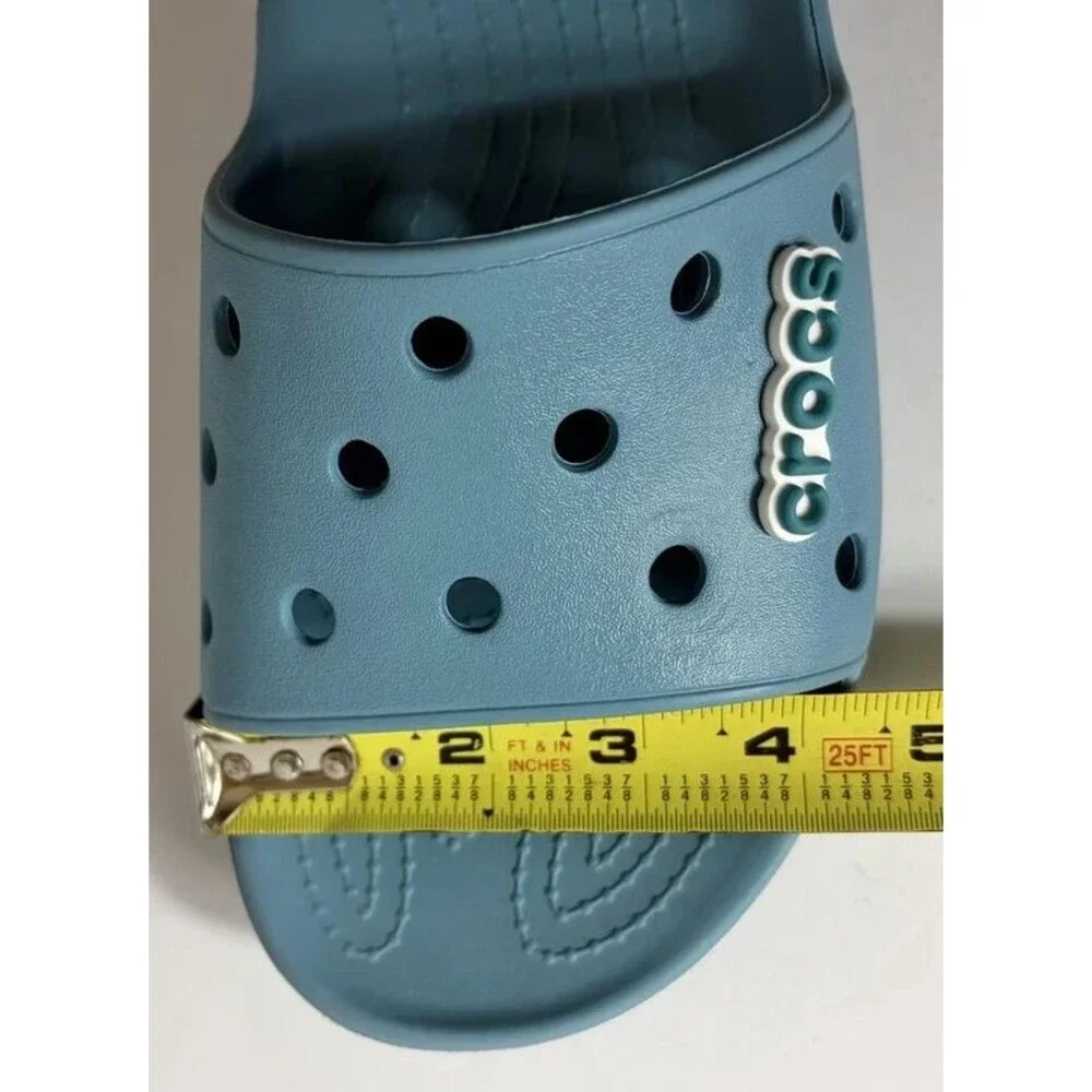 Crocs Slides Summer Sandals Blueish/Green Men’s US Size 9 Women’s US Size 11